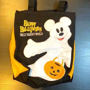 Disney Parks Felt Mickey Ghost Halloween Candy bag